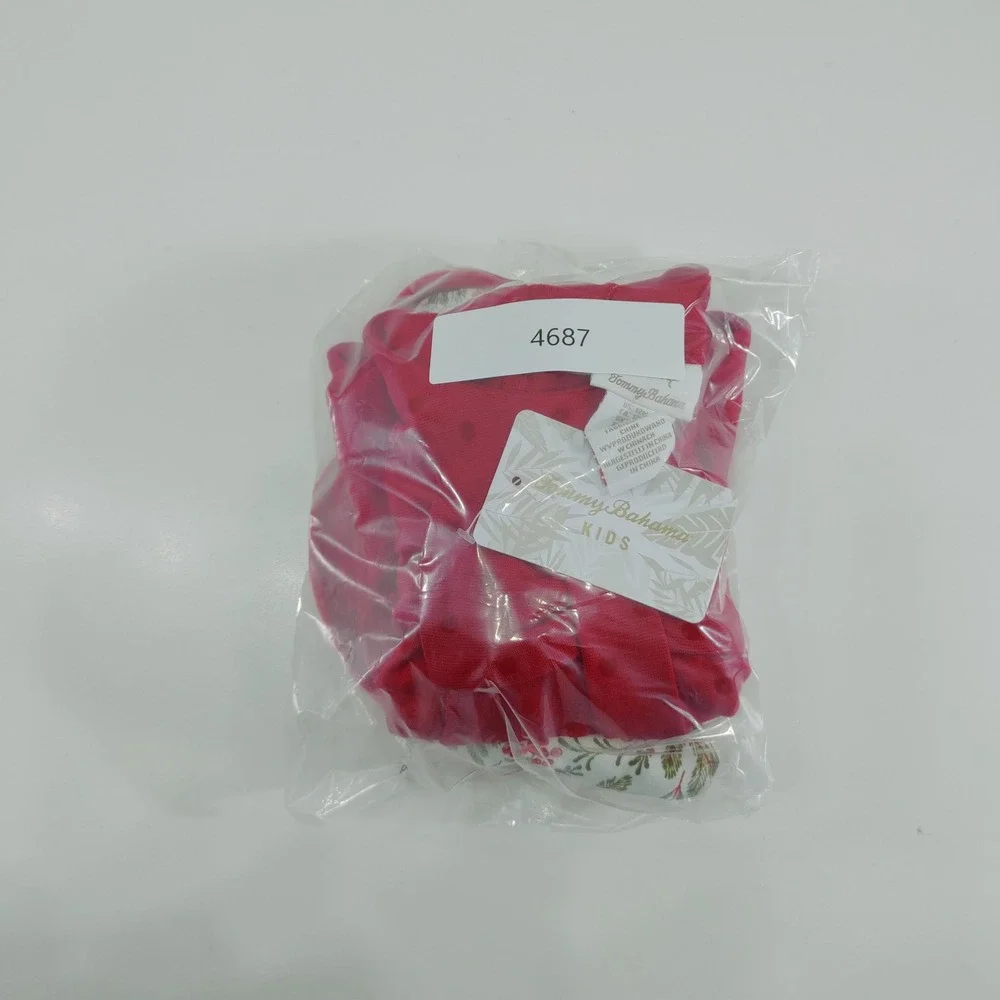 Tommy Bahama Kids 12M Red Top Leggings‎ Heart Purse Outfit Set Holiday NWT
